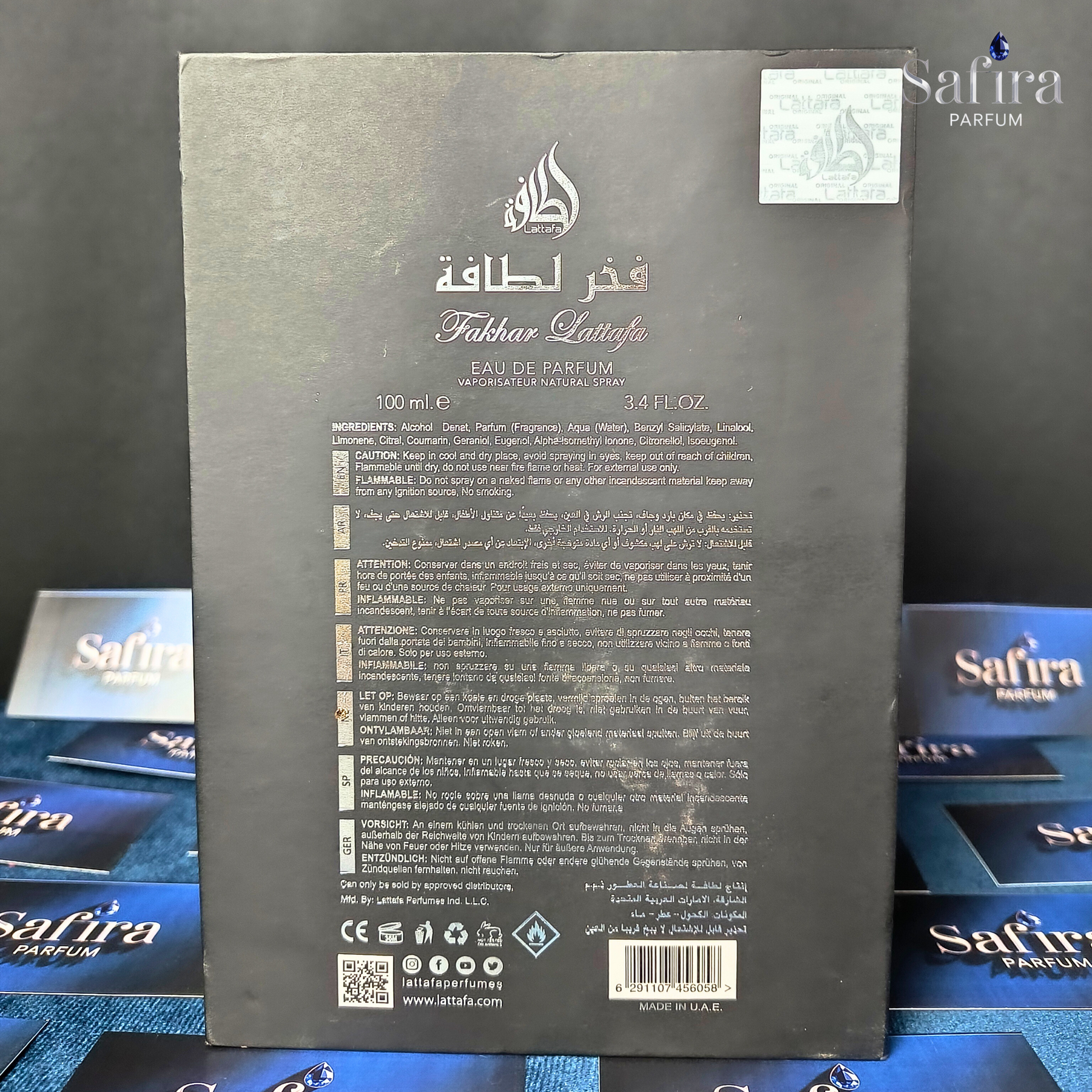 Kit Trilogia Fakhar Lattafa ✨ Black, Rose e Gold (3x100ml)