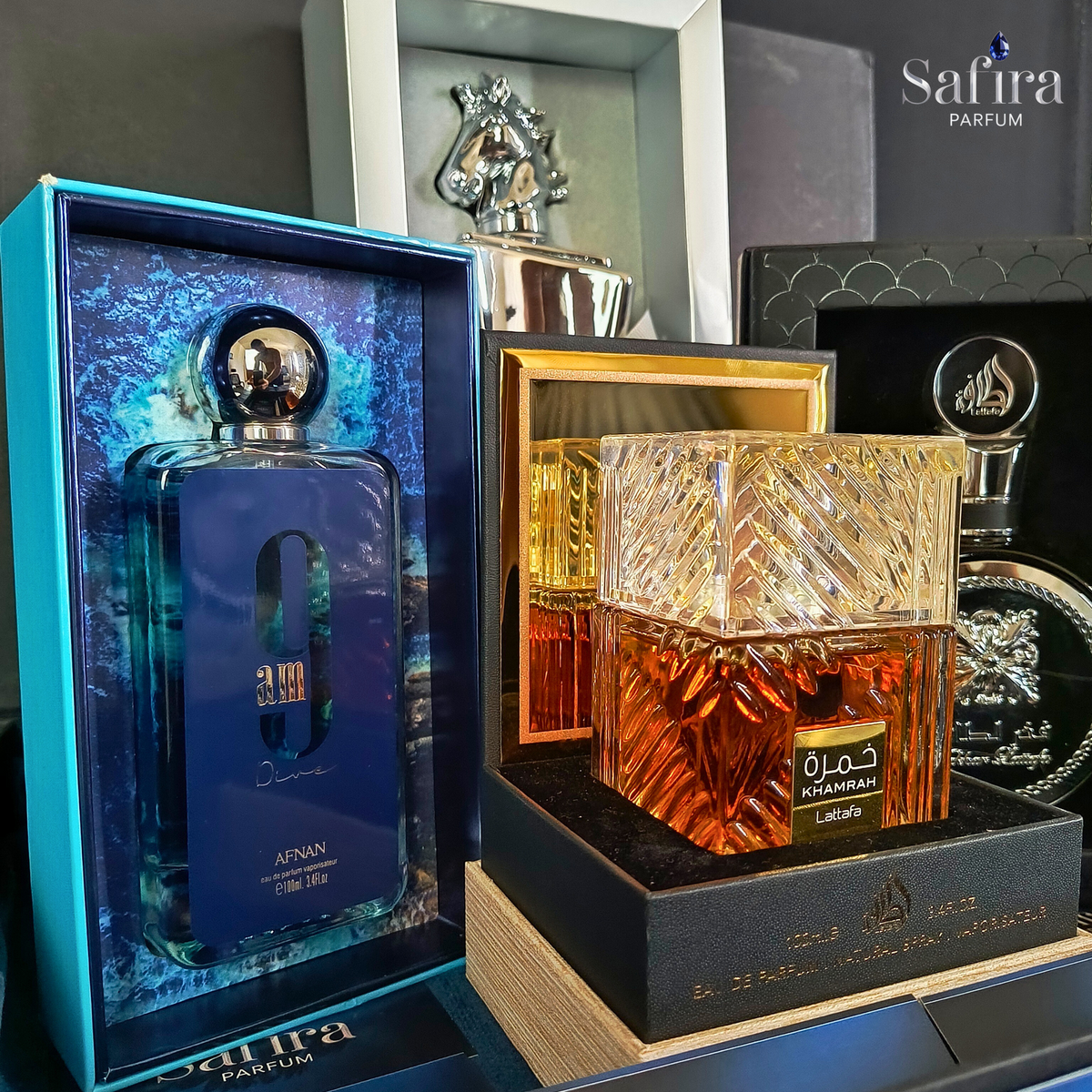 🔥Kit Safira Luxo – 4 Fragrâncias Premium pelo Preço de 1!